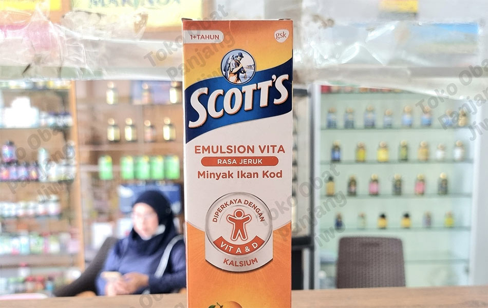 Perbedaan Scott Emulsion putih dan orange